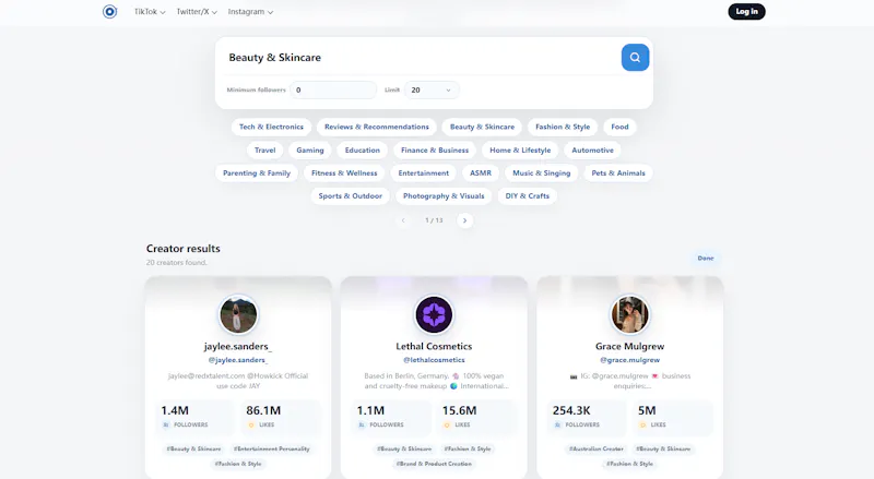Free Influencer Finder screenshot 2