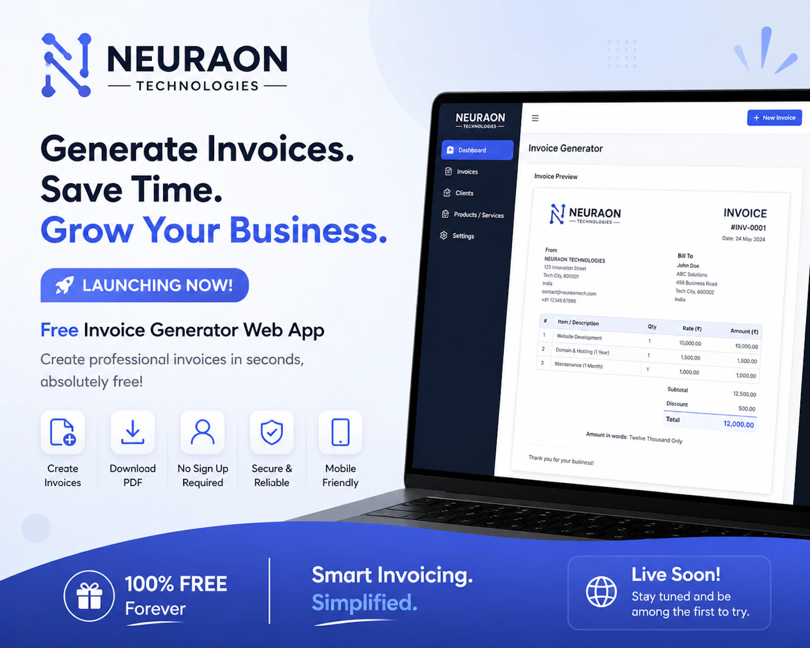 InvoiceGen screenshot 3