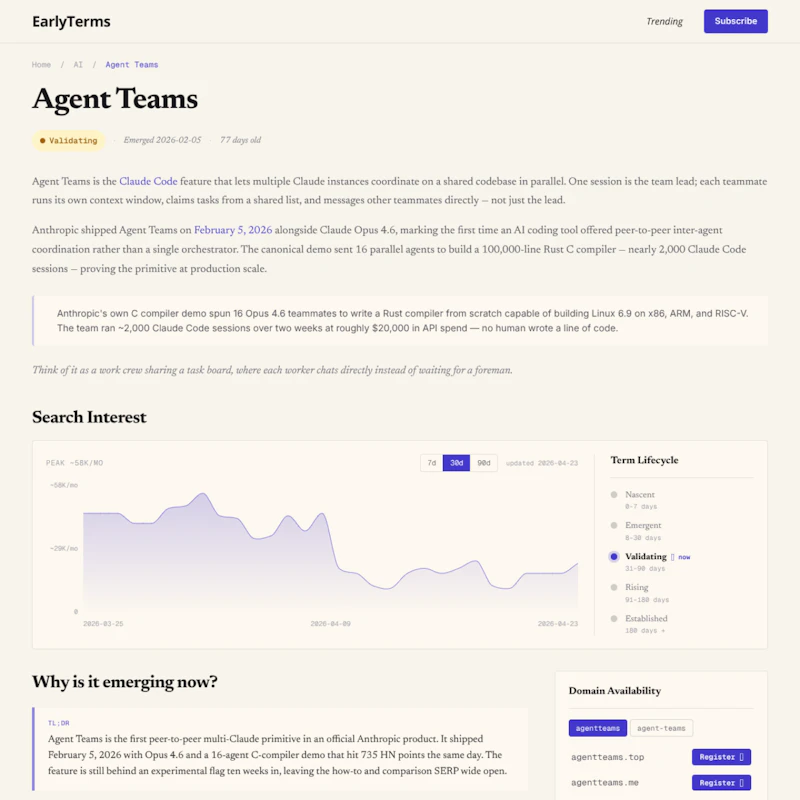EarlyTerms screenshot 2