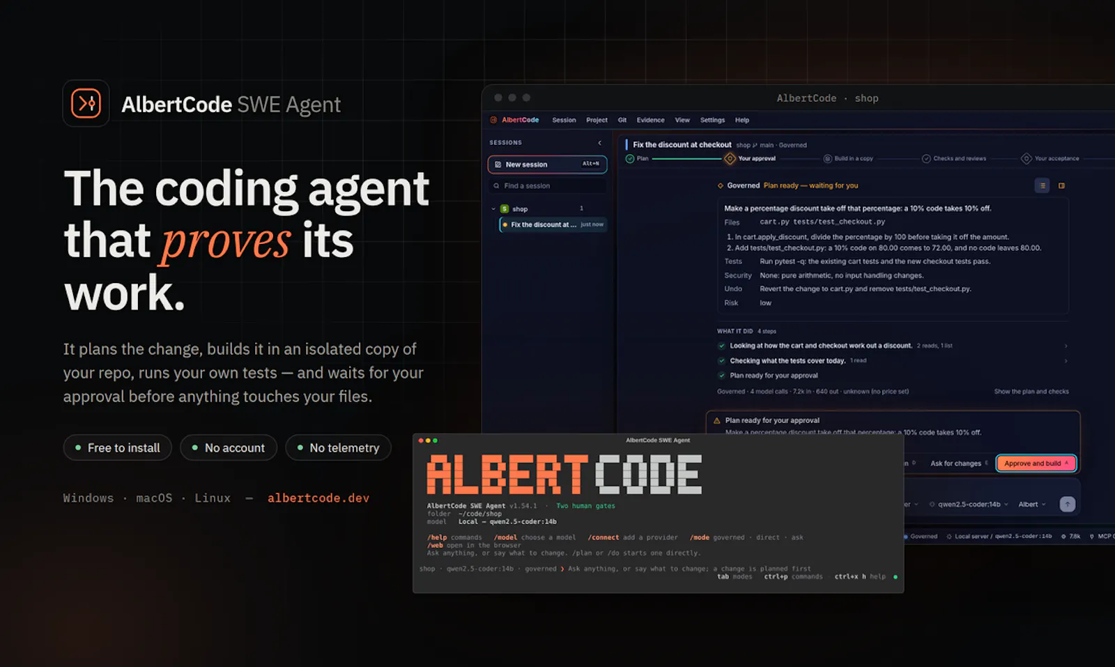 AlbertCode SWE screenshot 1