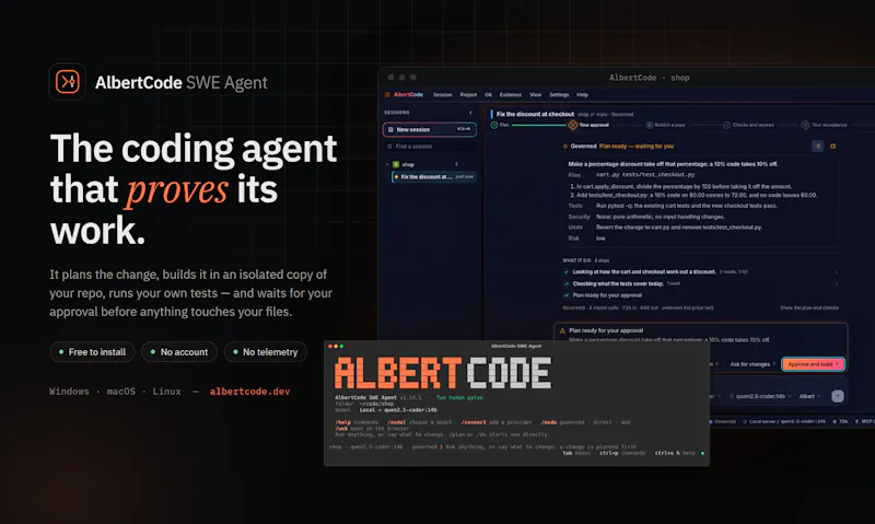 AlbertCode SWE screenshot 1