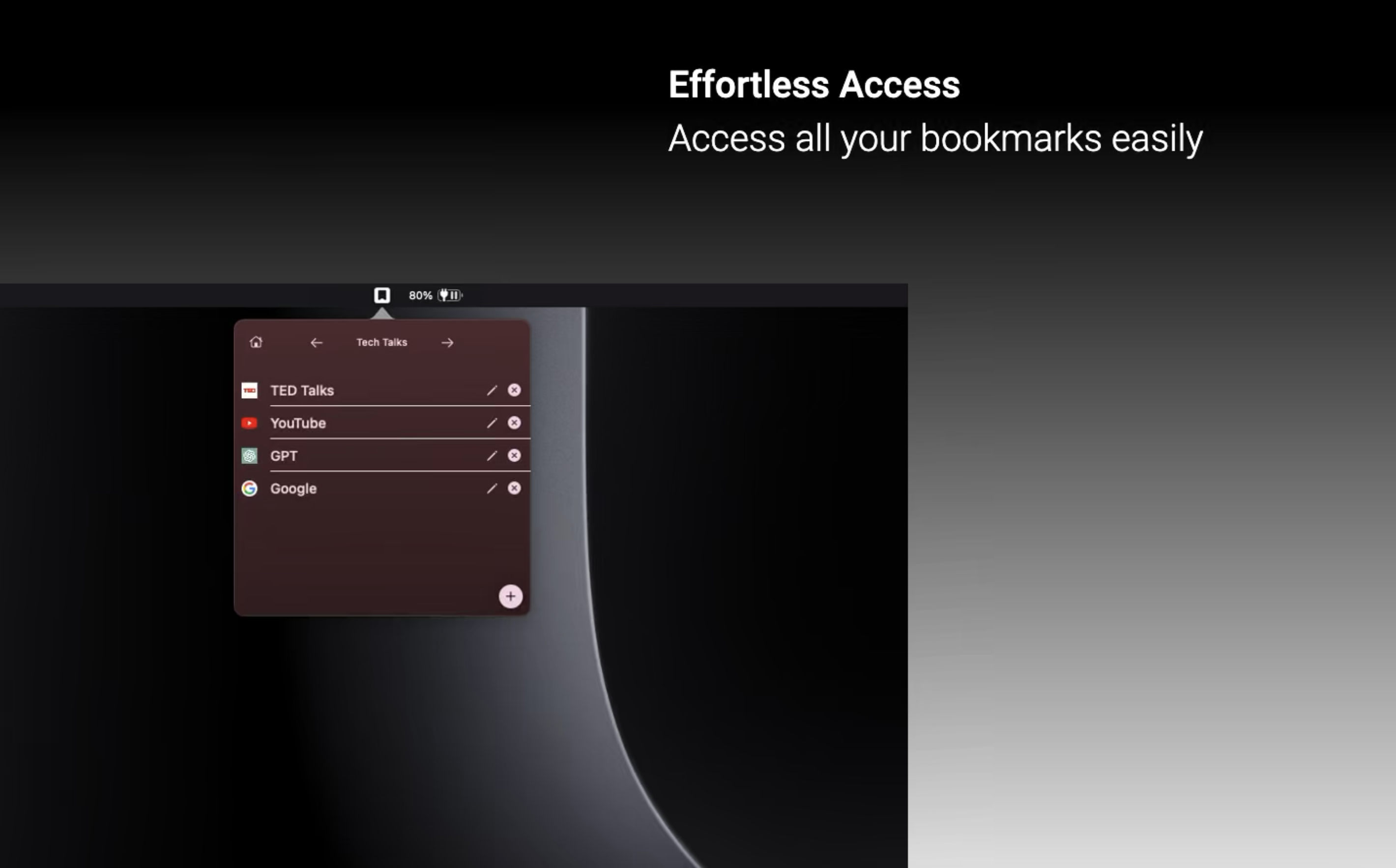 Webfolio: Menu Bar Bookmarks media 2