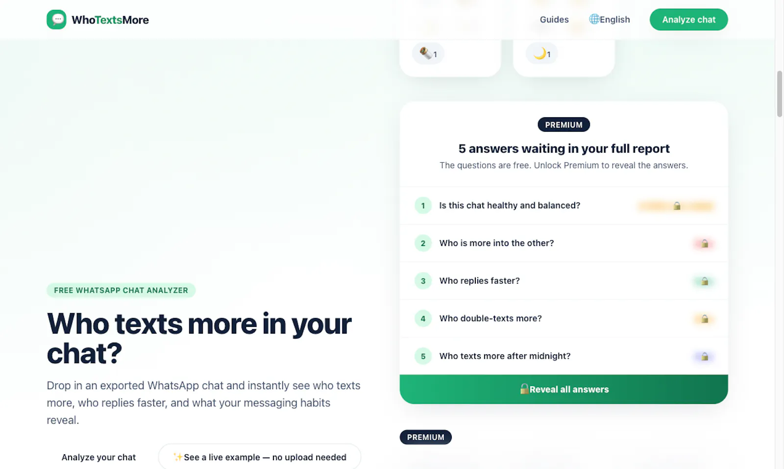 WhoTextsMore screenshot 2
