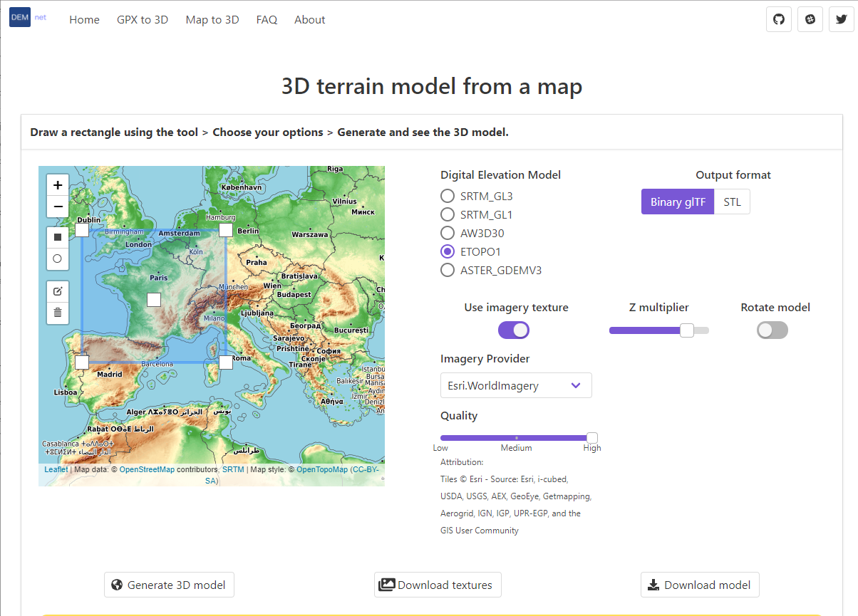 DEM Net Elevation API gallery image