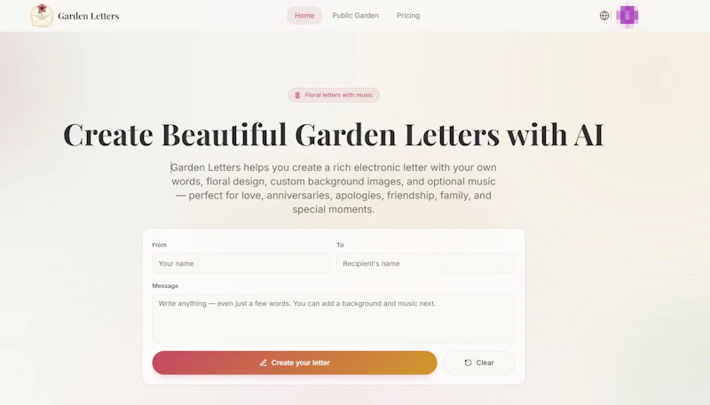 Garden Letters screenshot 2