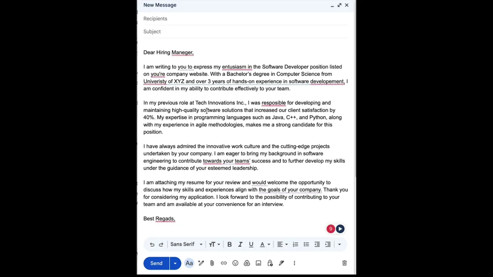 GrammarChecker screenshot 1 (video preview)