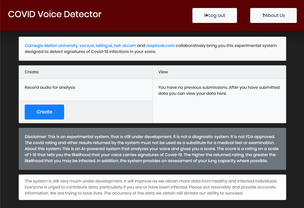 COVID-19 Voice Detector gallery image