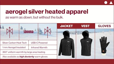 Aerogel Silver Carbon Heated Apparel gallery image