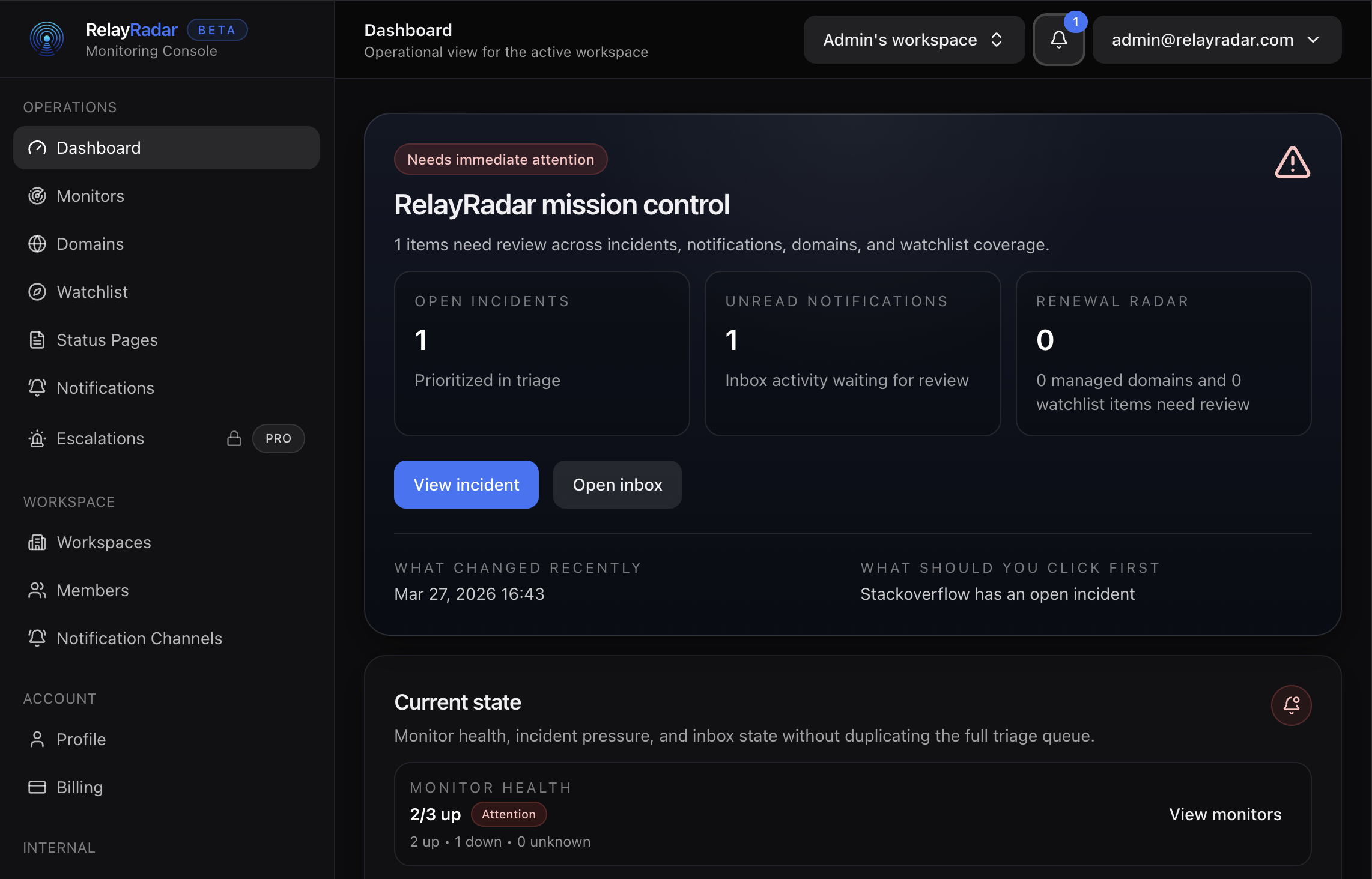 RelayRadar gallery image