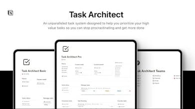 Logotipo de Task Architect: un logotipo elegante con las palabras &ldquo;Task Architect&rdquo; con un diseño de plano estilizado en el fondo.