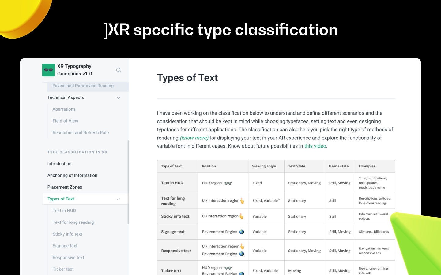 XR Typography Guidelines 1.0 gallery image
