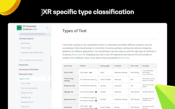XR Typography Guidelines 1.0 gallery image