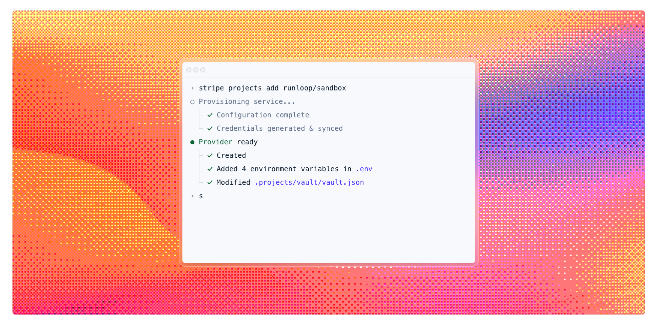 Stripe Projects gallery image