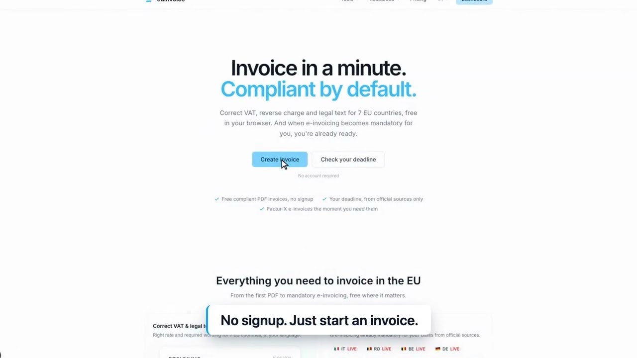 euinvoice.app gallery image