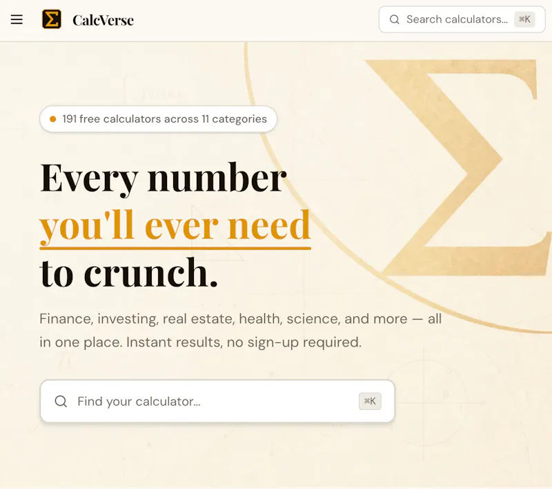 CalcVerse screenshot 1