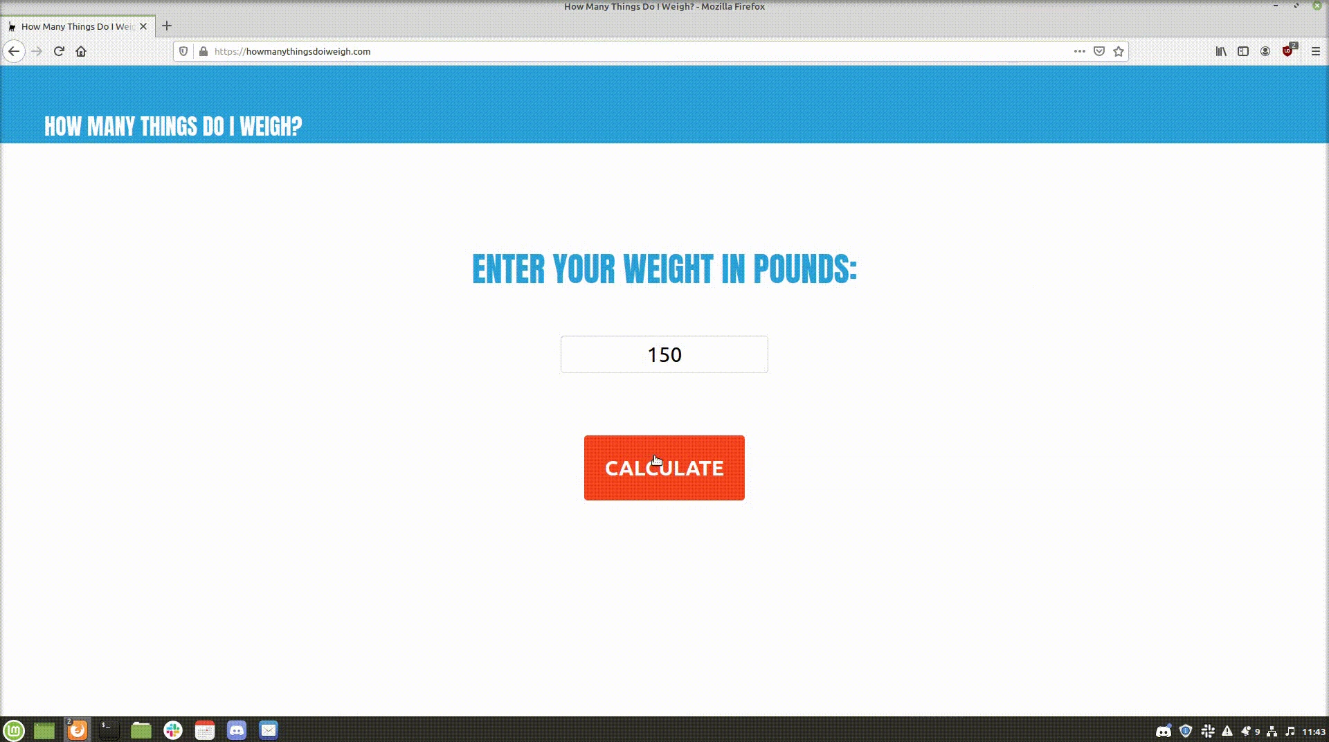 How Many Things Do I Weigh?