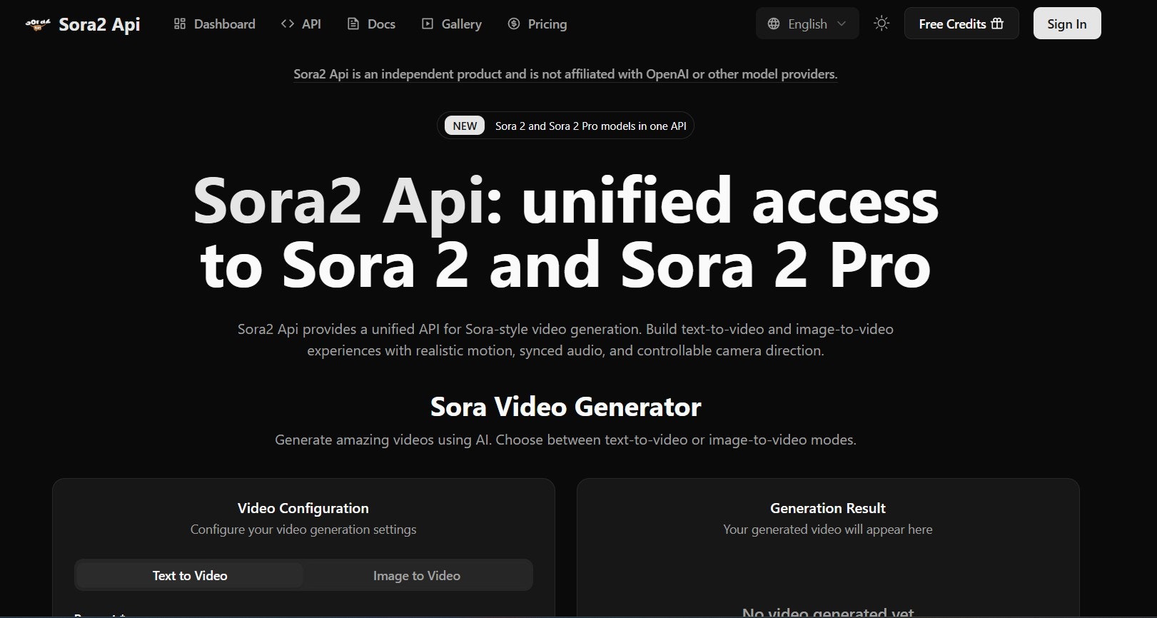 Sora 2 API & Sora 2 Pro API gallery image