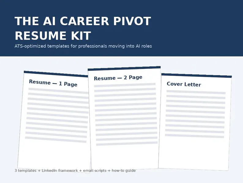 AI Career Pivot Resume Kit gallery image