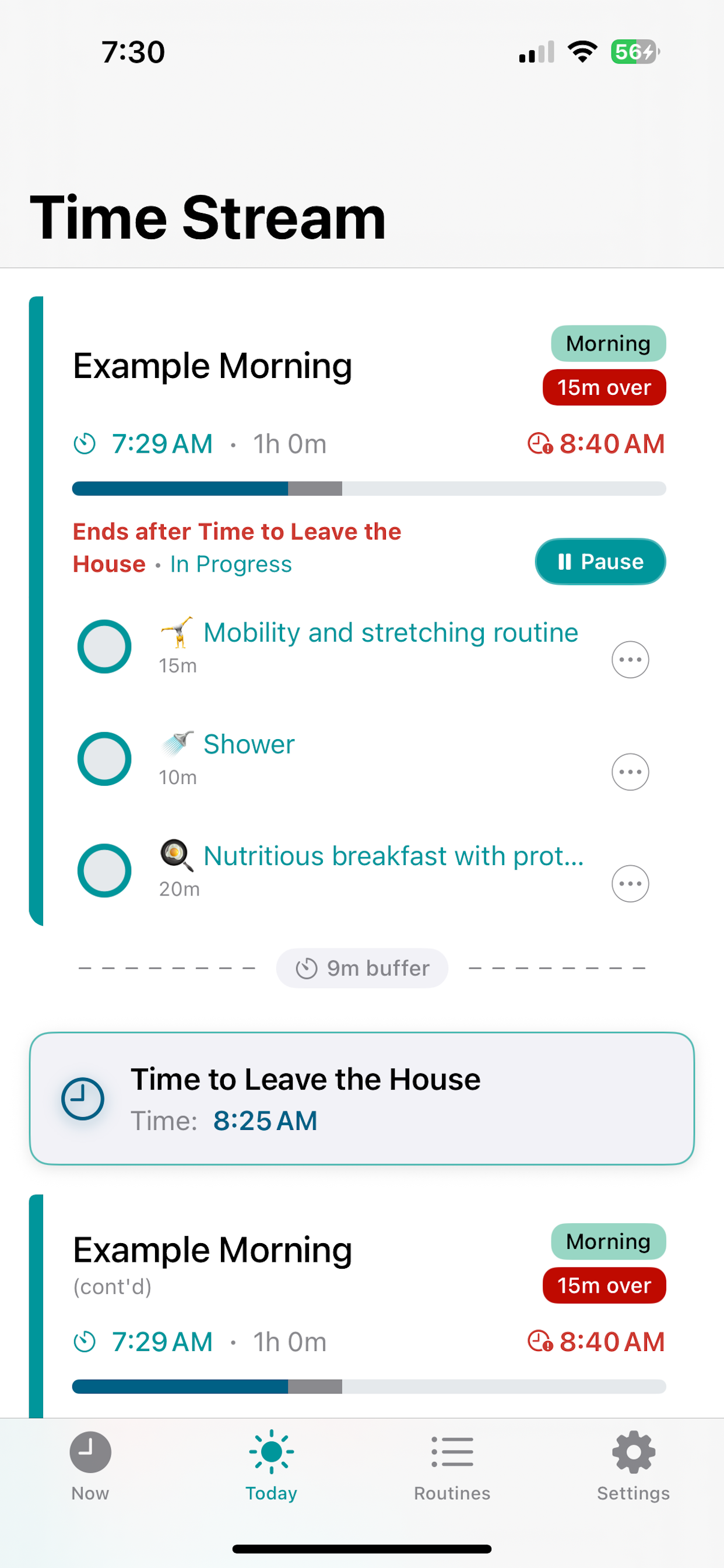 Time Stream - See your routines flow around life's changes & interruptions media 7
