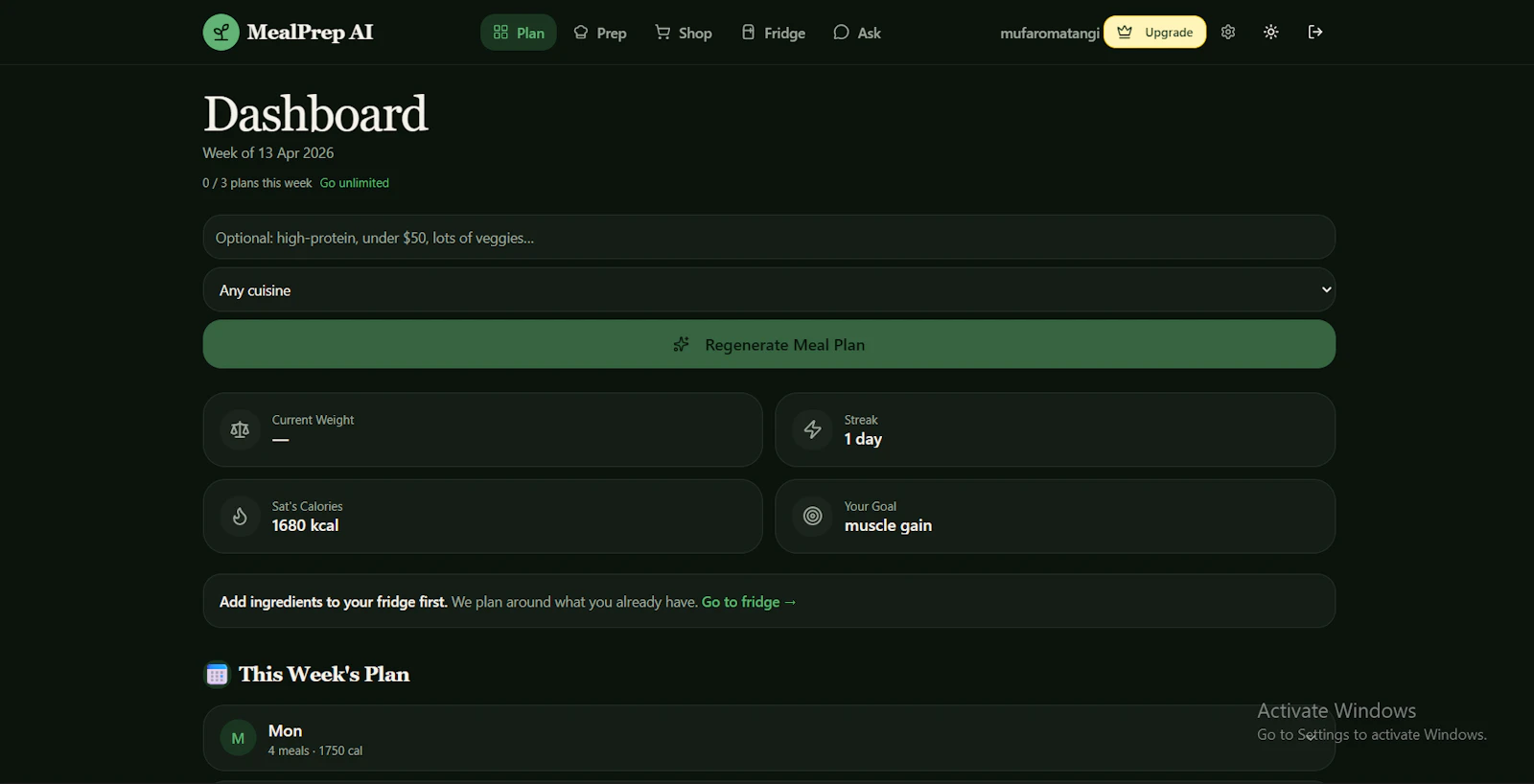 Meal Plan Genie screenshot 3