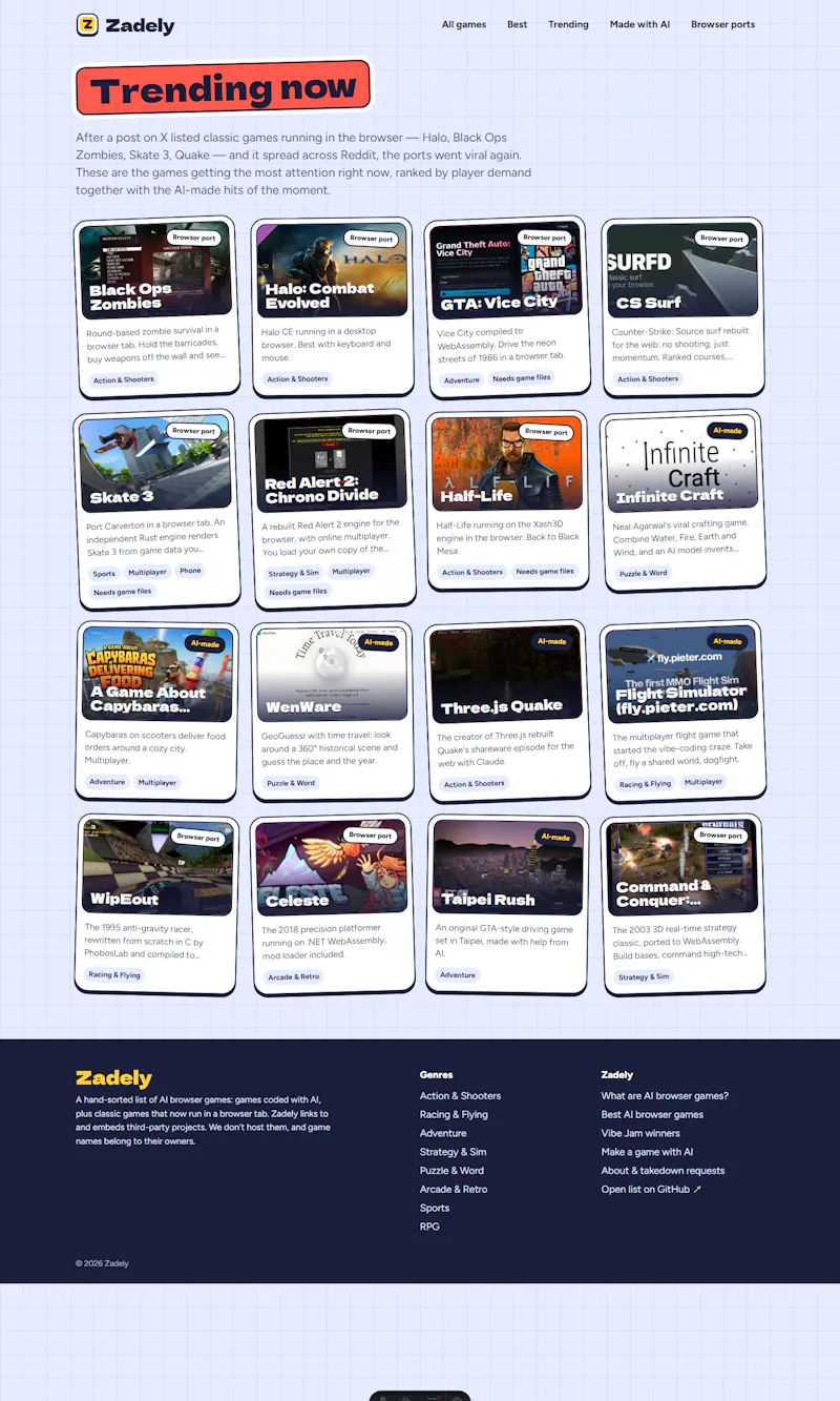 Zadely screenshot 2