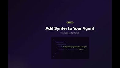 Synter MCP for Claude & Cursor gallery image