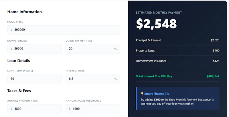 MortgageCalculatorUS screenshot 1