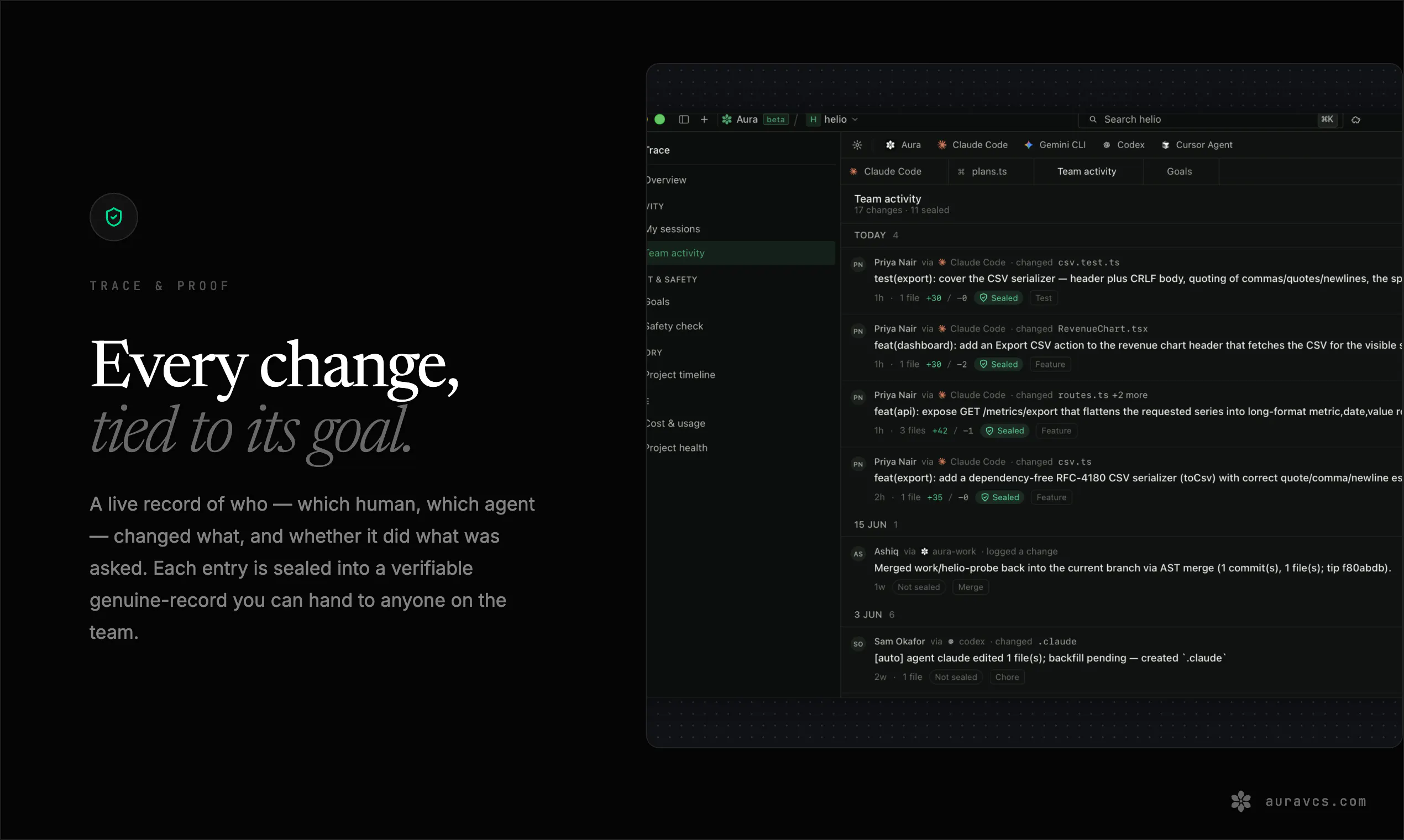 Aura: Agents + Git + Intent Open Source 截图 7