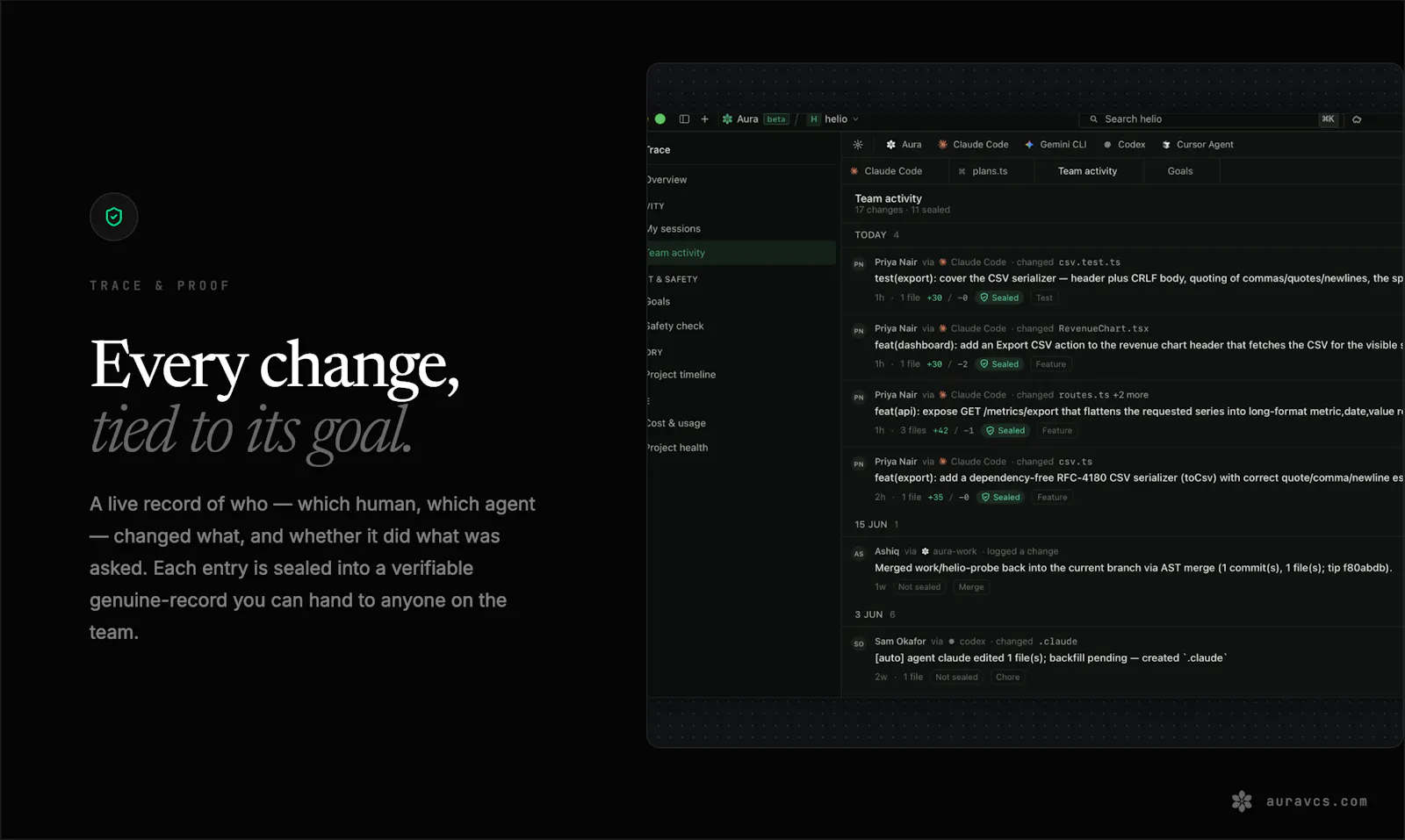 Aura: Agents + Git + Intent Open Source screenshot 7