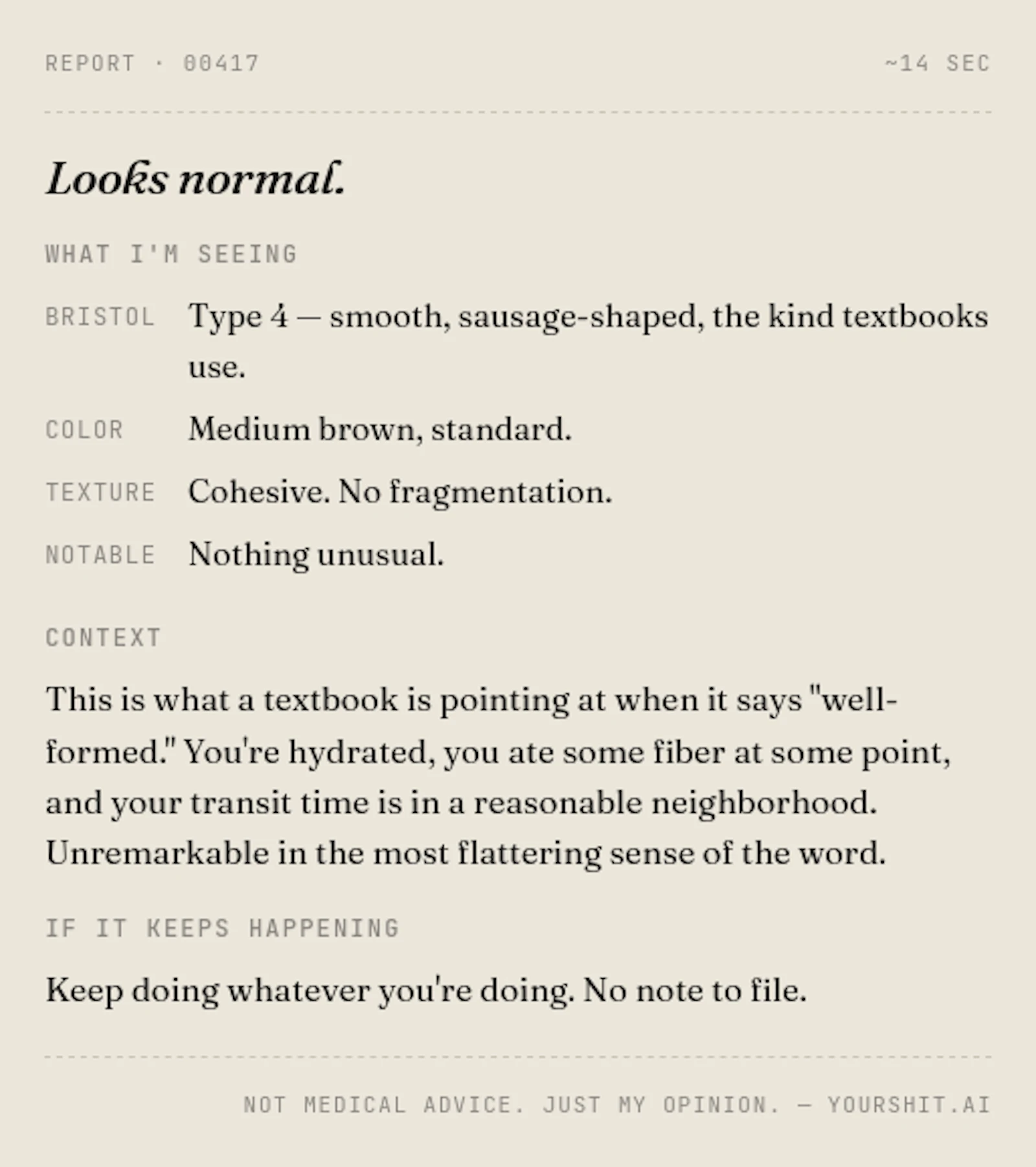 yourshit.ai screenshot 1