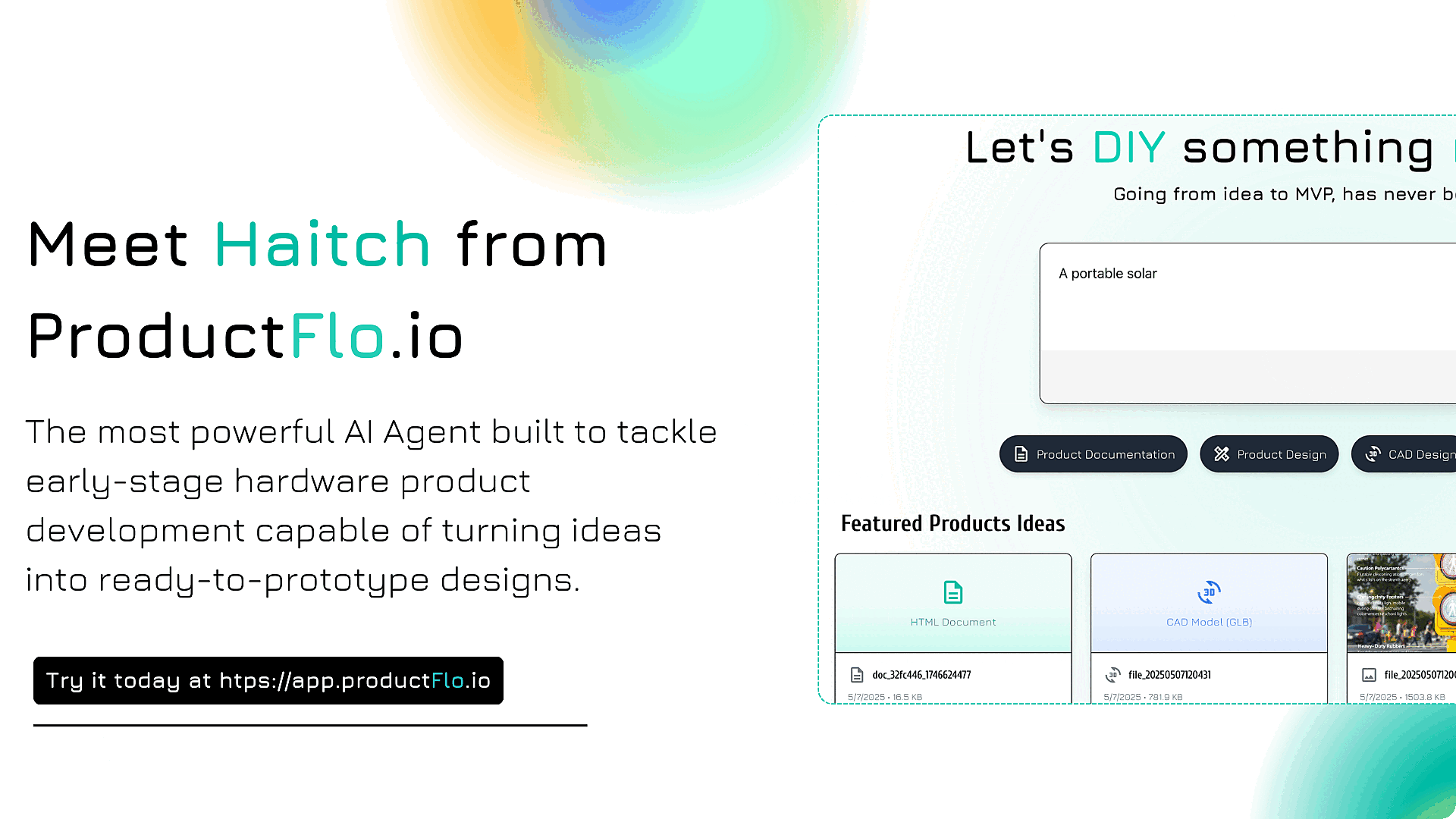 ProductFlo.io द्वारा हैच - हार्डवेयर उत्पाद डिजाइन के लिए एआई इंजीनियरिंग एजेंट मीडिया 2