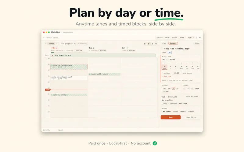 Plainlist screenshot 3