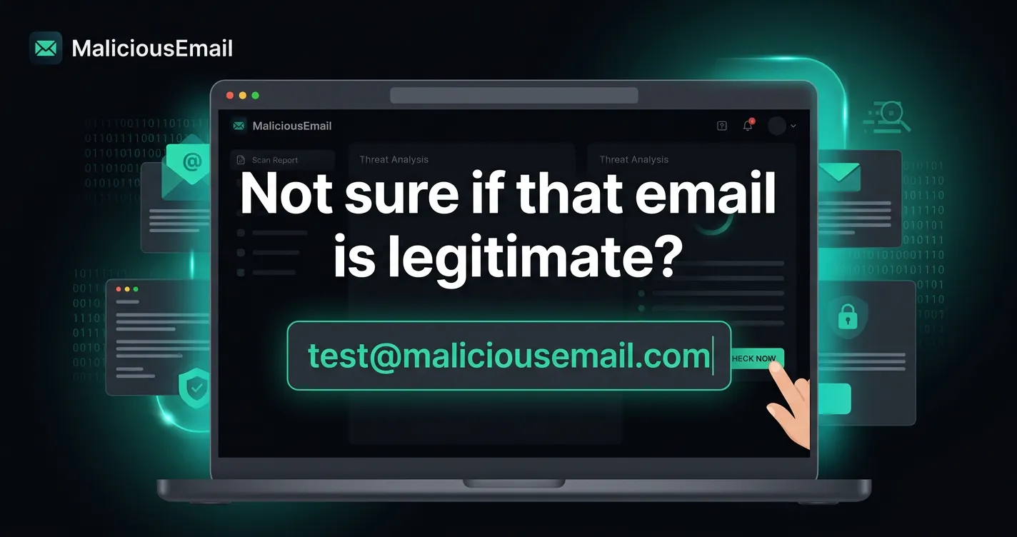 Malicious email gallery image