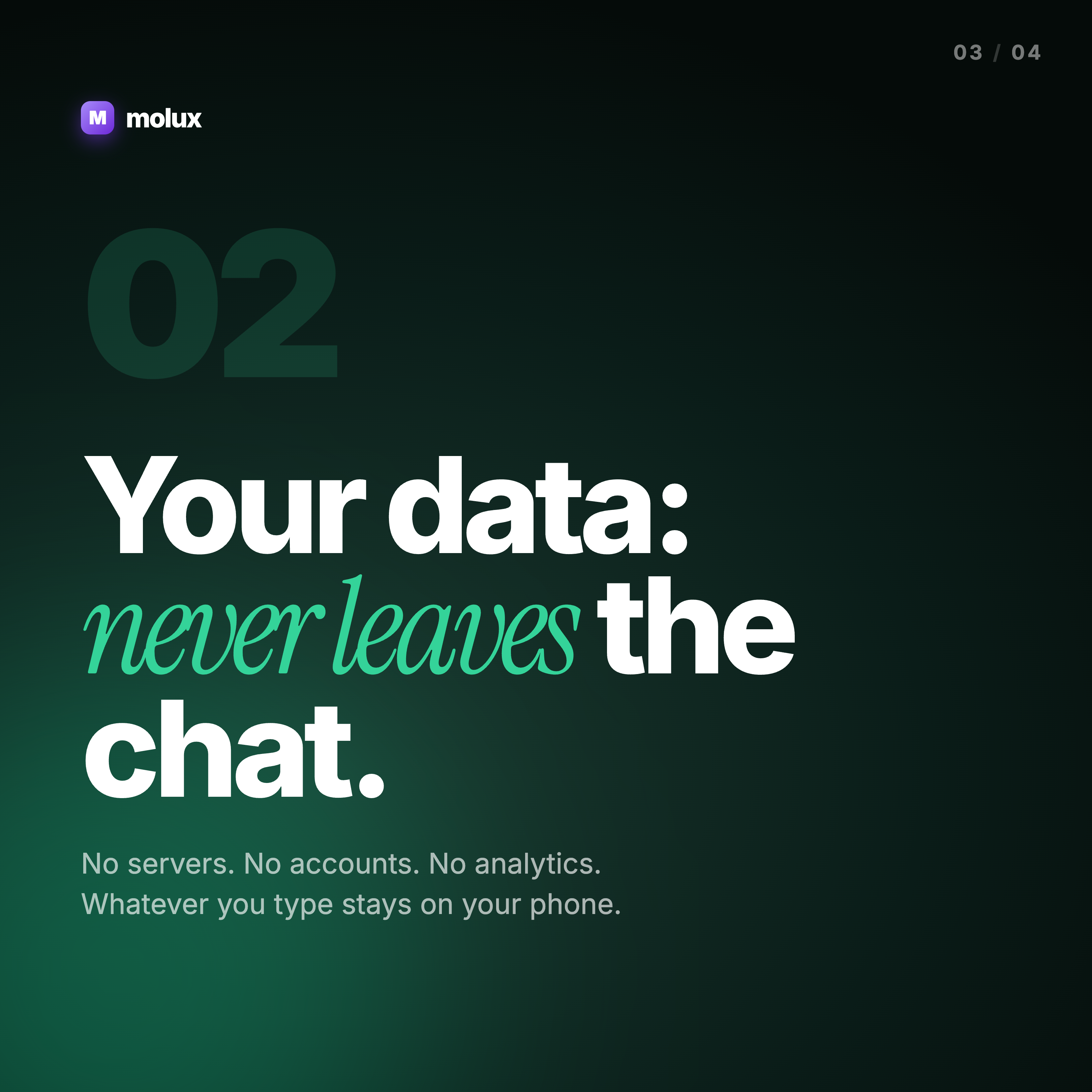 Molux: Local & Private AI Chat gallery image