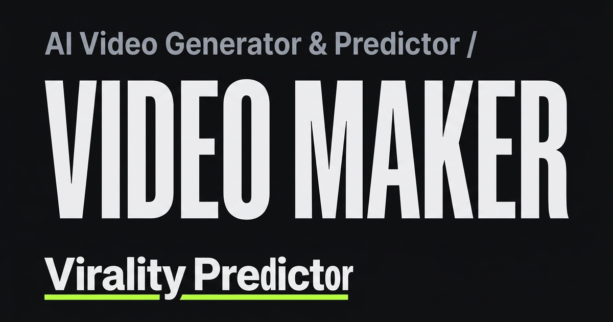 AI Video Maker with A Viral Score gallery image