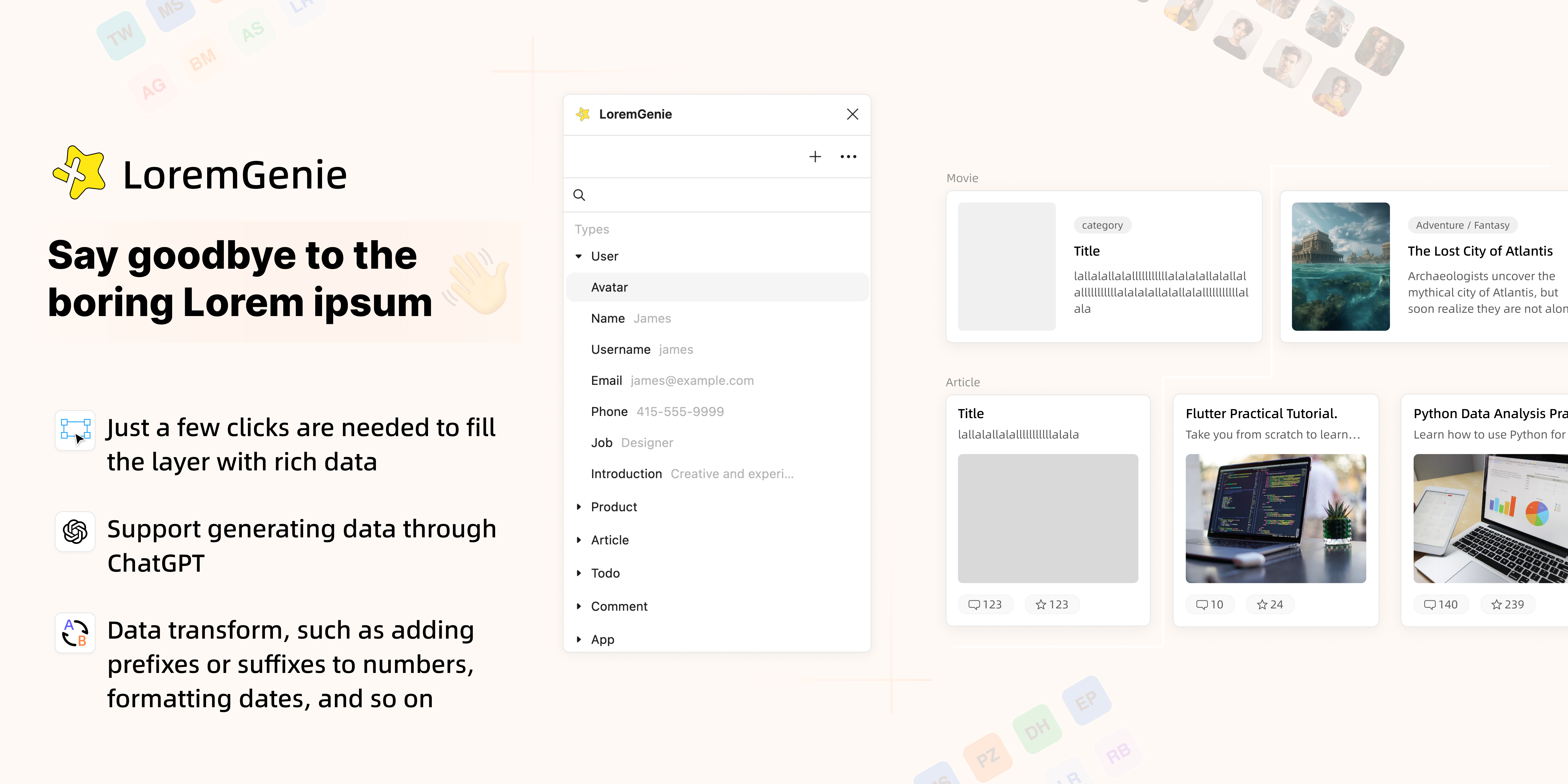 Loremgenie para figma media 2
