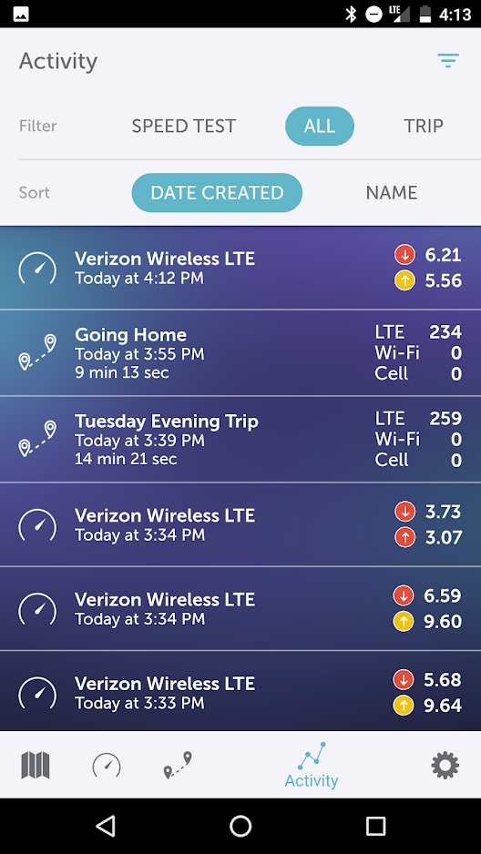 Speedtest & Map Trips from Sensorly gallery image