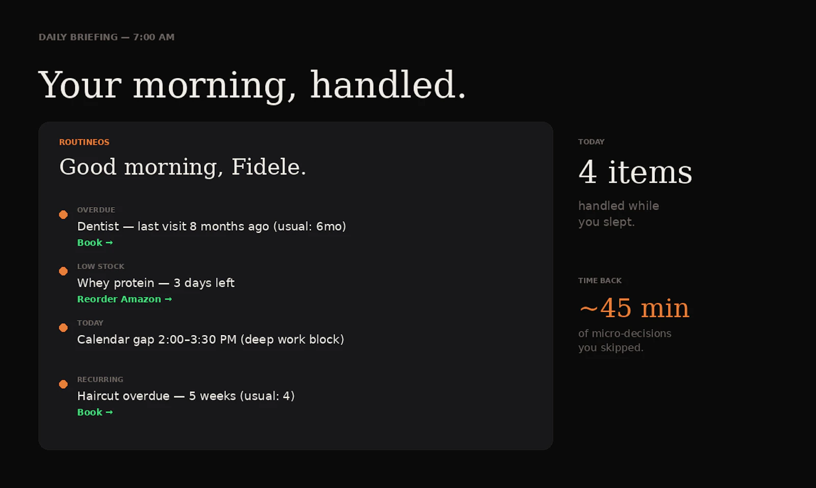 RoutineOS screenshot 4