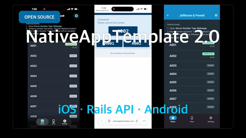 NativeAppTemplate 2.0 screenshot 1 (video preview)