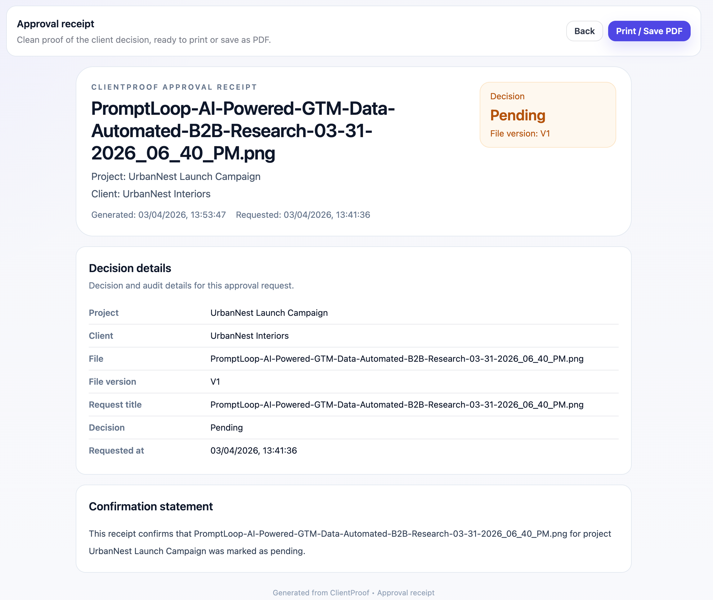ClientProof gallery image