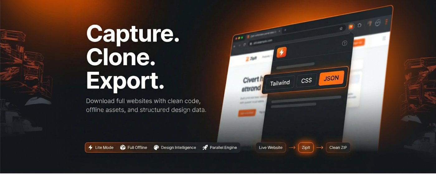 ZipIt  - Product Hunt launch logo and brand identity