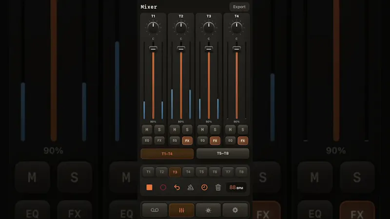 ARC-24 Multitrack Groovebox for iOS screenshot 1 (video preview)