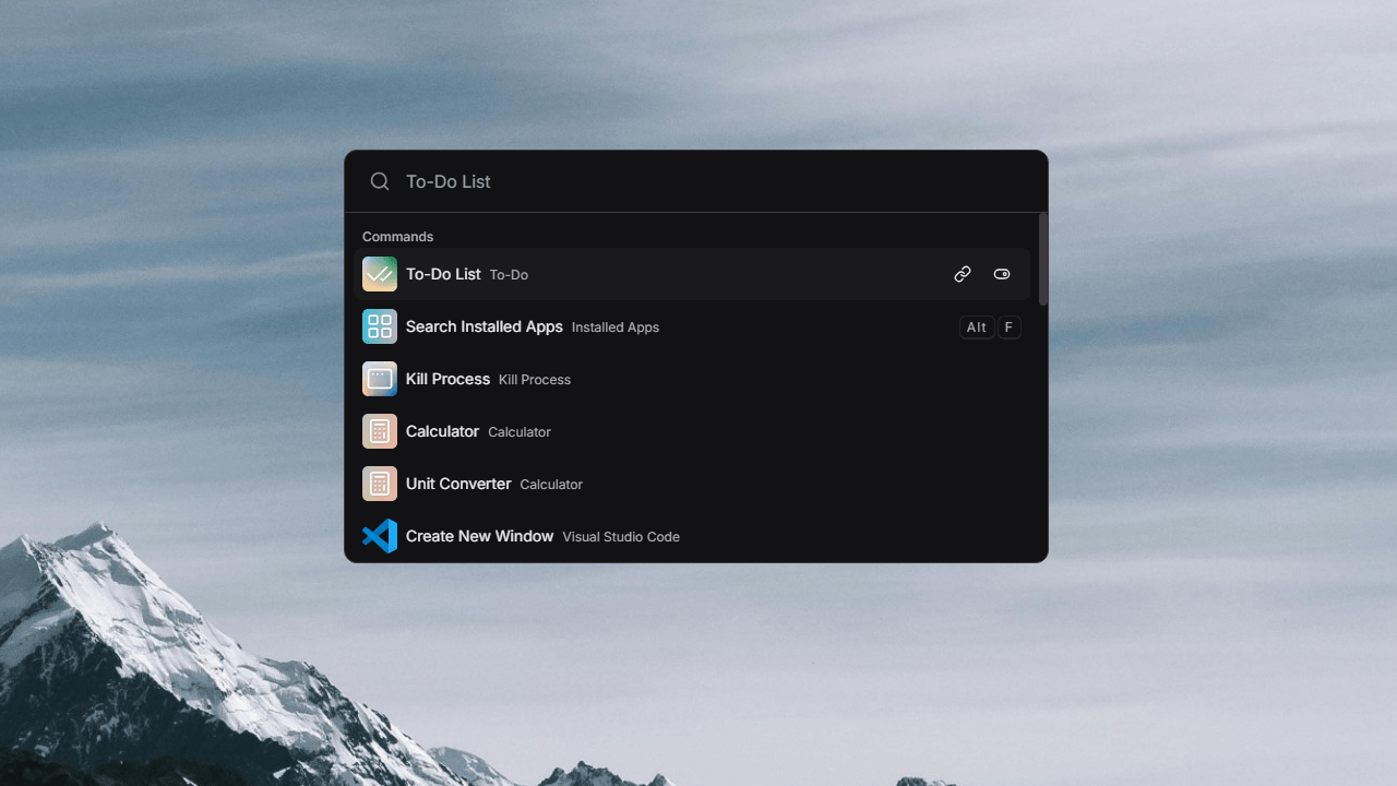 startuptile alt.-An extendable launcher