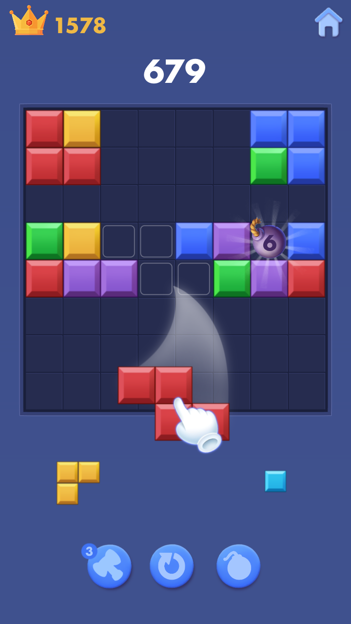Mídia 9 de Block Puzzle - Blast Color! - Jogo de quebra -cabeça relaxante!