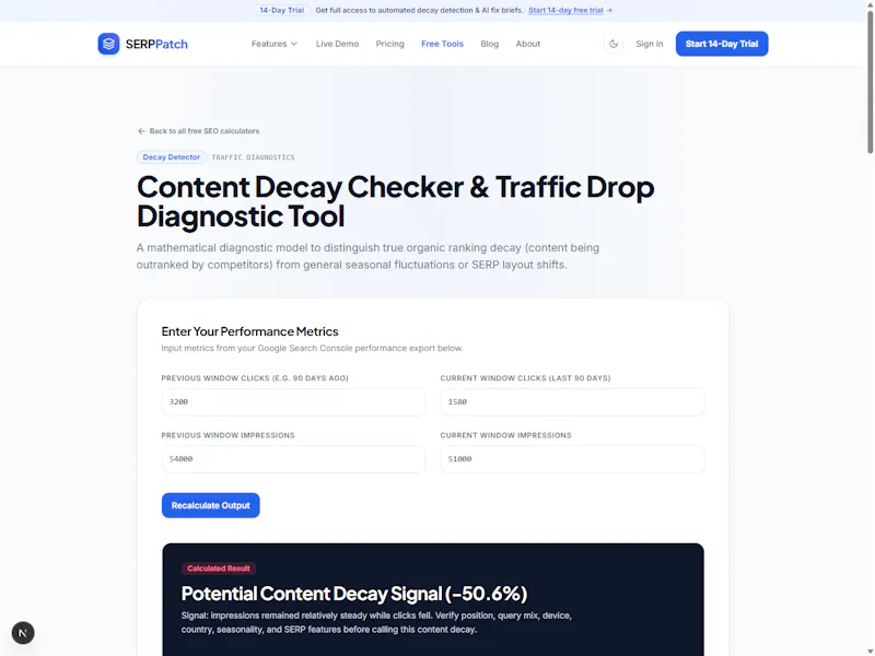 SERPPatch screenshot 1