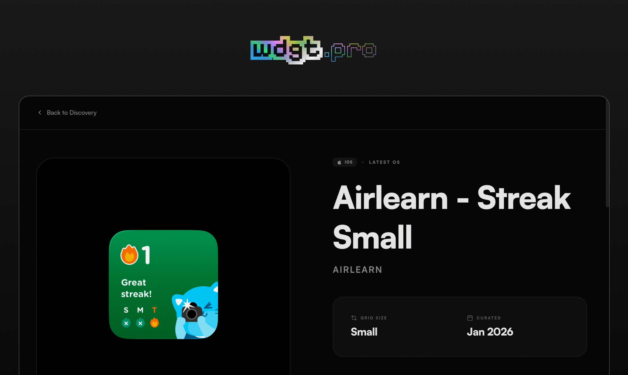 wdgt.pro - Screenshot 3 showing product features and functionality