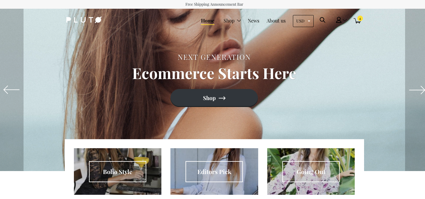 Pluto Shopify Theme gallery image