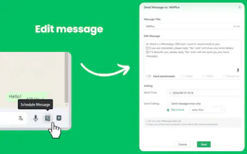 WhatsApp CRM - WhatsApp Schedule Message gallery image