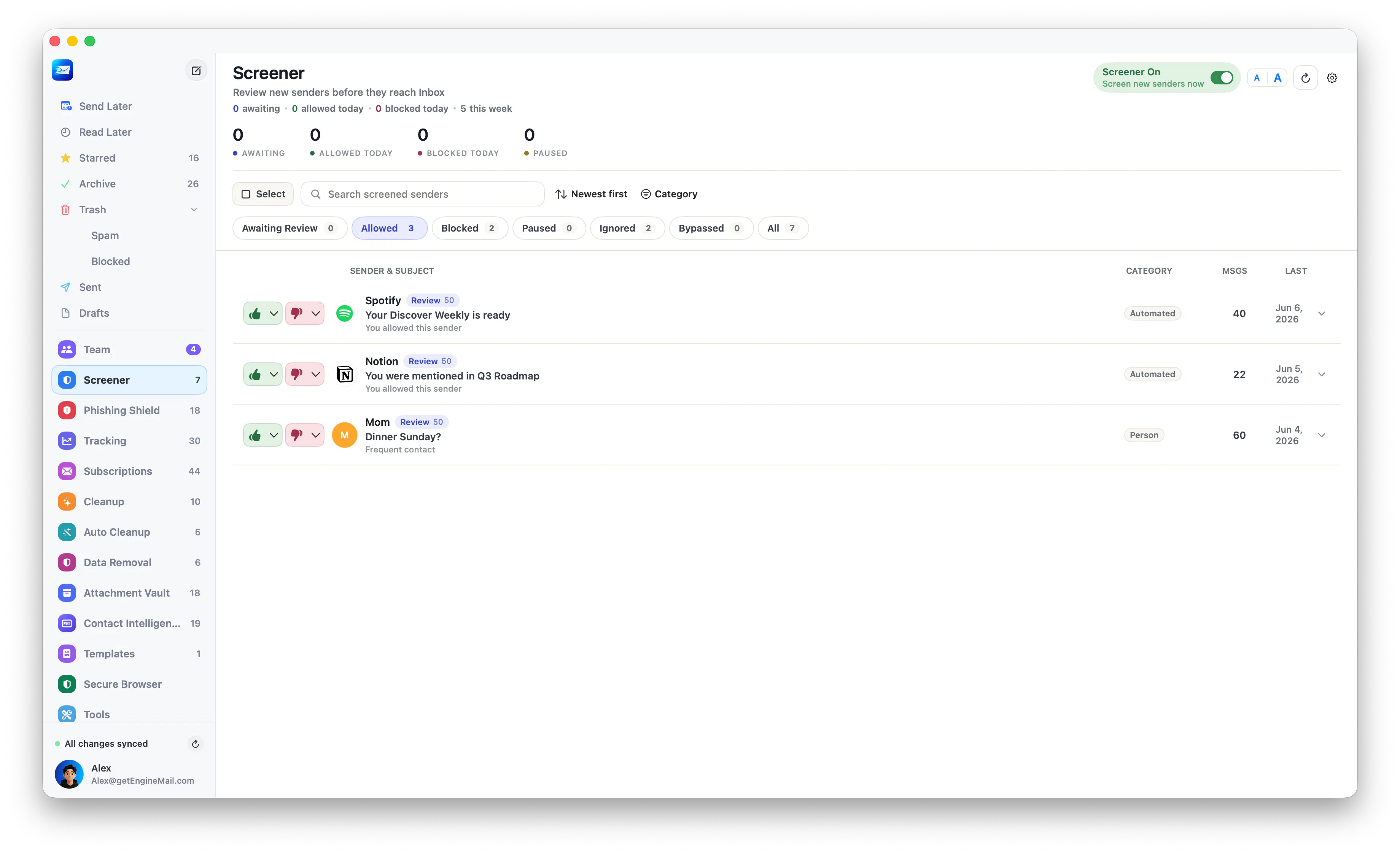 Engine Mail screenshot 6
