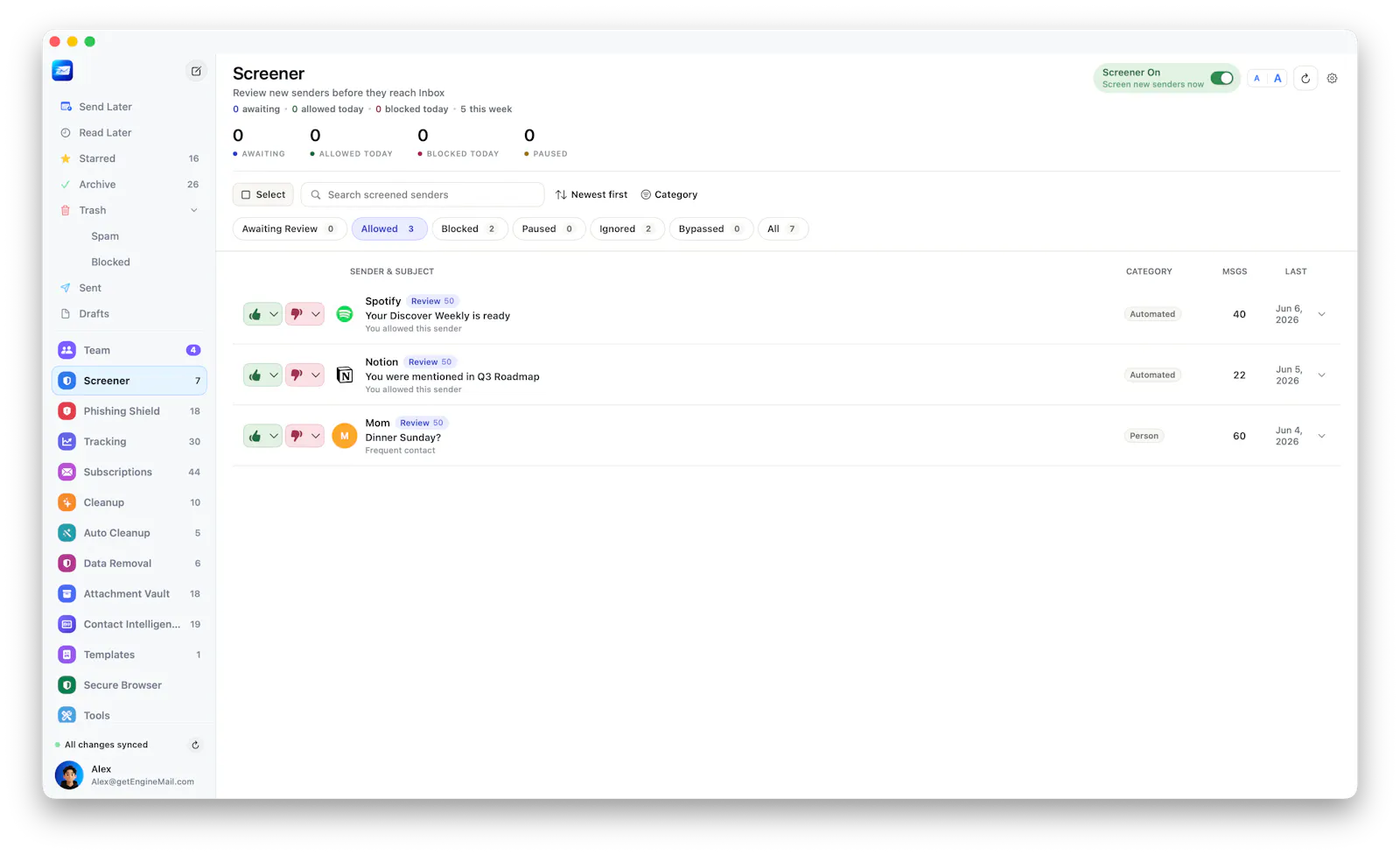 Engine Mail screenshot 6
